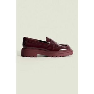 Hoff mocasini SCHOOL WINE LOAFER femei, culoarea bordo, cu toc plat, 22328002 imagine