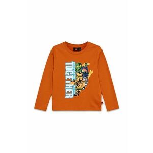 Lego longsleeve din bumbac pentru copii LWTANO 702 culoarea portocaliu, cu imprimeu, 12011344 imagine