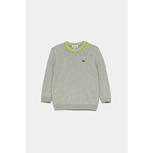 Lacoste pulover pentru copii din amestec de lana culoarea gri, light imagine