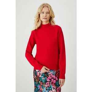 Medicine pulover femei, culoarea rosu, light, cu turtleneck imagine