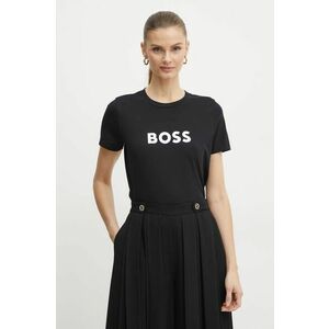 BOSS Orange tricou din bumbac BOSS ORANGE femei, culoarea negru, 50501139 imagine