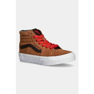 Vans adidasi de piele intoarsa pentru copii SK8-Hi culoarea bej, VN000CY9N1Z1 imagine