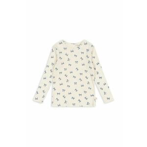 Konges Sløjd longsleeve din bumbac pentru copii MINNIE BLOUSE GOTS culoarea alb, KS102050 imagine