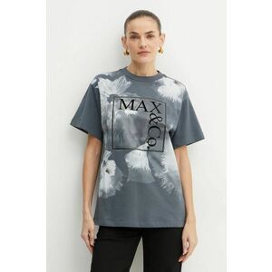 MAX&Co. tricou din bumbac femei, culoarea verde, 2426976043200 imagine