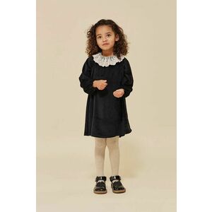 Konges Sløjd rochie fete VENOLA DRESS GRS culoarea negru, mini, evazati, KS102136 imagine