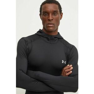 Under Armour hanorac de antrenament ColdGear Elite culoarea negru, cu glugă, neted, 1386944 imagine