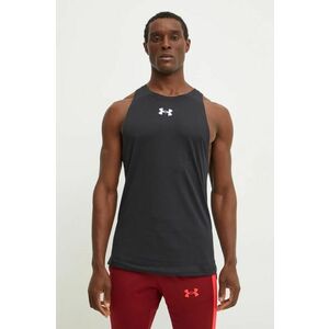 Under Armour tricou Baseline barbati, culoarea negru, 1361901 imagine