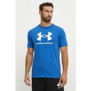 Under Armour tricou SPORTSTYLE LOGO barbati, culoarea albastru marin, cu imprimeu, 1382911 imagine