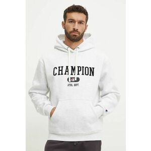 Champion bluza barbati, culoarea bej, cu glugă, cu imprimeu, 220430 imagine