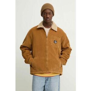 Quiksilver geacă cu aspect de cămașă Dna Sherpa Harrington culoarea maro, de tranzitie, EQYJK04064 imagine