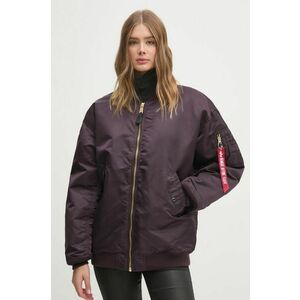 Alpha Industries geacă bomber MA-1 CORE WMN femei, culoarea violet, de iarna, oversize imagine