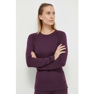 Smartwool longsleeve funcțional Classic Thermal Merino culoarea violet imagine