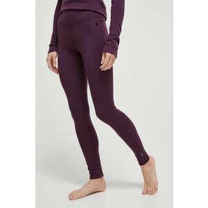 Smartwool jambiere funcționale Classic Thermal Merino culoarea violet imagine