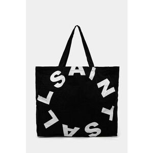 AllSaints geanta de bumbac LARGE TIERRA TOTEBAG culoarea negru, MB705Z imagine