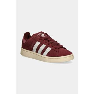 adidas Originals sneakers din piele intoarsă Campus 00s W culoarea bordo, IG2122 imagine