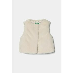 United Colors of Benetton vesta copii culoarea bej, 2A4SGJ00K imagine