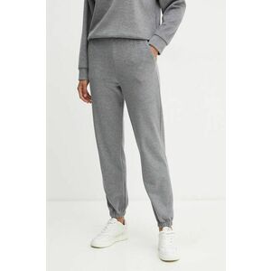 Weekend Max Mara pantaloni de trening cu amestec de lână culoarea gri, neted, 2425786022600 imagine