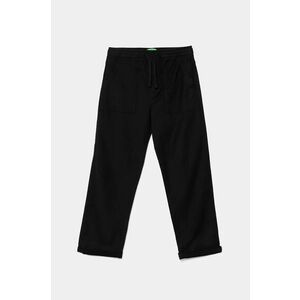 United Colors of Benetton pantaloni copii culoarea negru, neted, 47K0CF03T imagine