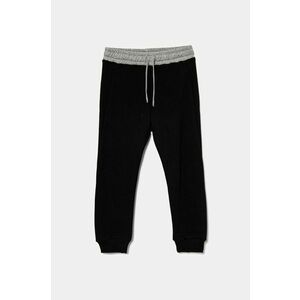 United Colors of Benetton pantaloni de trening pentru copii culoarea negru, modelator, 3PANCF05Q imagine