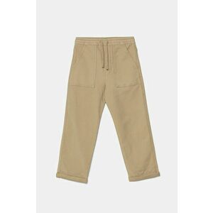 United Colors of Benetton pantaloni copii culoarea bej, neted, 47K0CF03T imagine