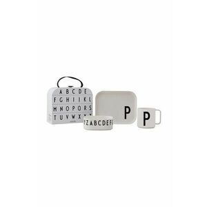 Design Letters set de mic dejun pentru copii Classics in a suitcase P 4-pack imagine