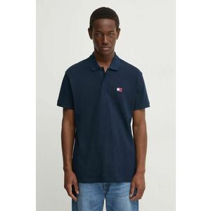 Tommy Jeans polo de bumbac neted, DM0DM18314 imagine