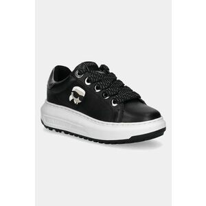 Karl Lagerfeld sneakers din piele KAPRI culoarea negru, KL67530 imagine