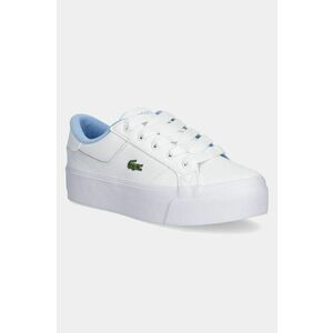 Lacoste sneakers ZIANE PLATFORM LEATHER culoarea alb, 48CFA0004 imagine