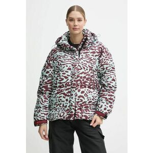 adidas by Stella McCartney geaca femei, culoarea turcoaz, de iarna, oversize, IW3844 imagine