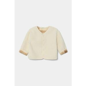 United Colors of Benetton bluza bebe culoarea bej, neted, 3EKNA501G imagine