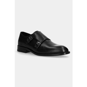 BOSS pantofi de piele Limber barbati, culoarea negru, 50536161 imagine