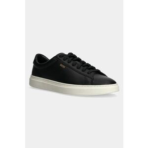 BOSS sneakers din piele Kieran culoarea negru, 50536480 imagine