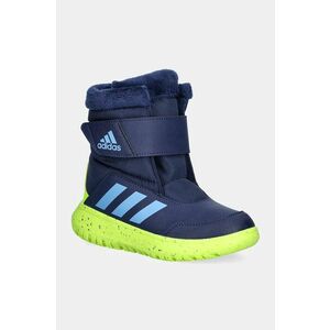 adidas cizme de iarna copii Winterplay C culoarea albastru marin, IF1716 imagine