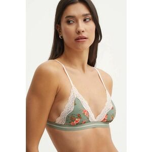 United Colors of Benetton sutien culoarea verde, cu imprimeu, 3QT71R01P imagine