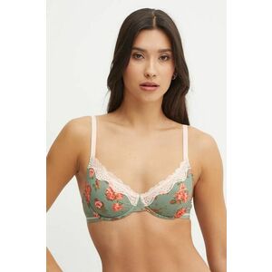 United Colors of Benetton sutien culoarea verde, cu imprimeu, 3QT71R022 imagine