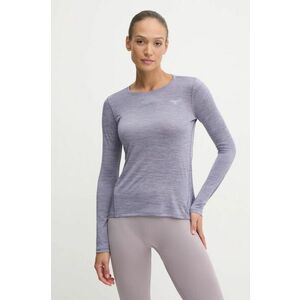 Mizuno longsleeve pentru alergare Impulse Core culoarea violet, J2GAA722 imagine