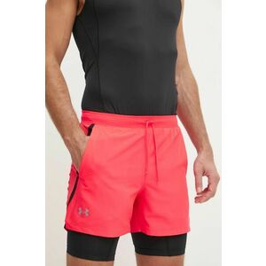 Under Armour pantaloni scurți de alergare Launch culoarea rosu imagine