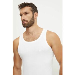 BOSS tricou din bumbac barbati, culoarea alb, 50475412 imagine