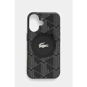 Lacoste etui pentru telefon iPhone 16 6.1 culoarea negru, LCHMP16SUBSK imagine