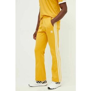 adidas Originals pantaloni de trening 70S Track Pant culoarea galben, cu imprimeu, IX5223 imagine