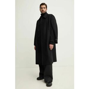 MM6 Maison Margiela palton de lână culoarea negru, de tranziție, SH2AA0008.S52207 imagine