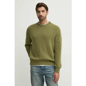 United Colors of Benetton pulover de lana barbati, culoarea verde, 1344U108G imagine