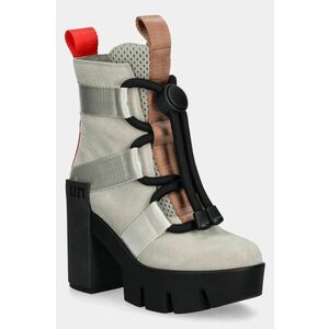 United Nude botine Grip Nomad Mid II femei, culoarea bej, cu toc drept, 1076484557 imagine