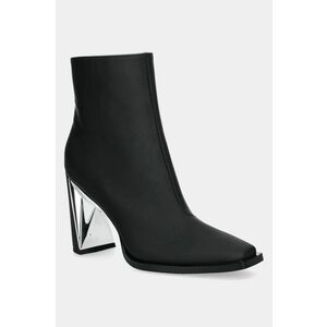 United Nude cizme de piele Poly Bootie Hi femei, culoarea negru, cu toc drept, 1086301191 imagine