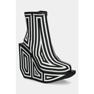 United Nude cizme de piele Wa Bootie Hi femei, culoarea negru, cu platforma, 1087951082 imagine