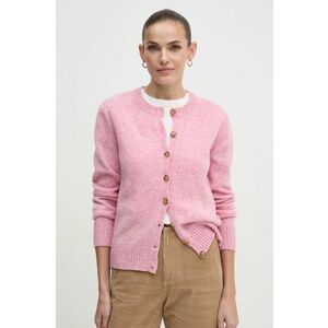 United Colors of Benetton cardigan din lana culoarea roz, 103ME500L imagine