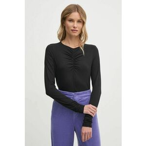 Sisley longsleeve femei, culoarea negru, 3903L200S imagine