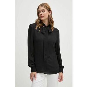 Sisley bluza femei, culoarea negru, neted, 5ZMZLQ07X imagine