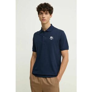 Lacoste polo de bumbac culoarea albastru marin, cu imprimeu, PH2723 imagine