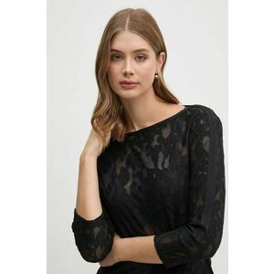 Sisley bluza femei, culoarea negru, neted, 33LZL106O imagine